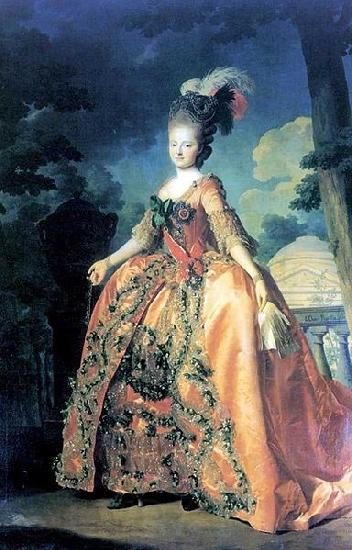 Alexander Roslin Portrait of Grand Duchess Maria Fiodorovna at the age of 18 Norge oil painting art